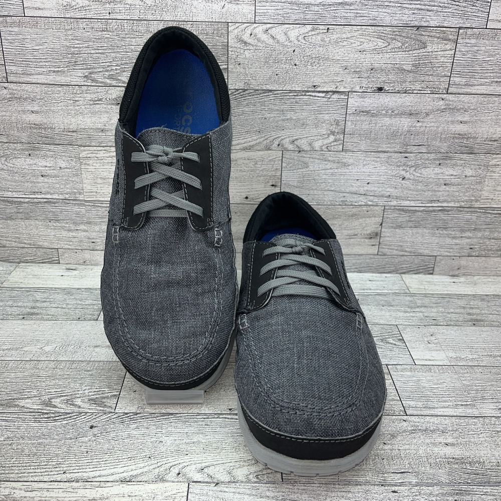 CROCS Santa Cruz Playa 204837 Gray Black Dual‎ Comfort Lace Up Shoes Men Size 9